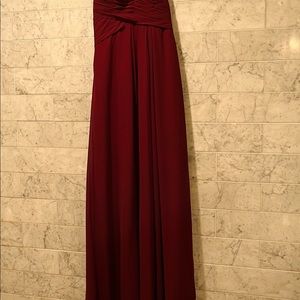 Burgundy long gown